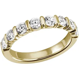 FIRETTI Fingerring FIRETTI "Schmuck Geschenk Silber 925 Silberring Ring Memoire-Optik glitzernd" Gr. 52, gold (gelbgoldfarben, kristallweiß), Fingerringe, Damen, 52, Silber 925 (Sterlingsilber), 3,4mm, Fingerring, mit Zirkonia (synth.)