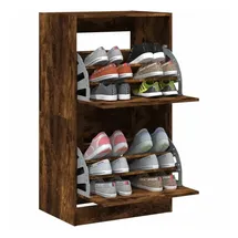 vidaXL Schuhschrank mit 2 Klappen 60 x 42 x 108 cm braun