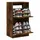 vidaXL Schuhschrank mit 2 Klappen 60 x 42 x 108 cm braun