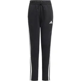 adidas Seasonal Essentials Tiberio 3-Streifen Fleece Jogginganzug Kinder JC7522 - pure ruby/white,