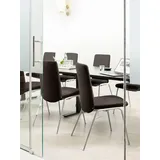 Stressless® Polsterstuhl Laurel, Low Back, Größe M, mit Beinen aus Stahl in Schwarz matt braun