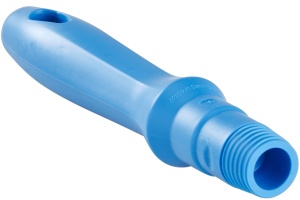 Vikan Mini-Stiel, 160 mm, Wird für u.a. Rohrbürsten und Handschaber verwendet, Farbe: blau