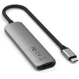 Satechi USB-C 4-in-1 Slim Multiport Adapter 4K Space Grau