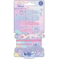 Cerdá Stitch Disney Beauty-Set, Haarklammern, Strumpfbänder und Haargummis in Pastelltönen, klassisches Disney-Haar-Accessoire-Set für Kinder