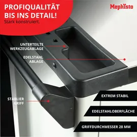 Mephisto XXL Werkzeugwagen mit 8 Schubladen mit Werkzeug inkl. Rollgabelschlüssel