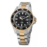 Eichmüller since 1950 Eichmüller Bicolor Taucher Herrenuhr, Datumsanzeige in Lupenvergrößerung, 20ATM