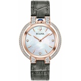 Bulova Rubaiyat Grau Damen Armbanduhr 98R268
