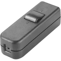 Inter Bär InterBär 8006-004.01 Schnurschalter Schwarz 1 x Aus/Ein