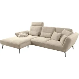 Set One by Musterring Ecksofa SO 4500 Cord Beige Creme