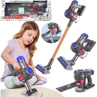 WOOPIE Interaktiver vertikaler Staubsauger 3in1 für Kinder mit Saugfunktion