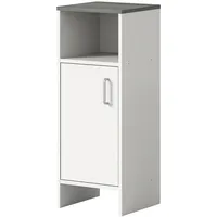 Inn.furn Kommode weiß Rauchsilber grau 32 cm - Weiß,