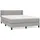 vidaXL Boxspringbett 140 x 200 cm Hellgrau
