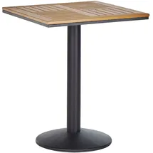 Beliani Palmi Gartentisch 60 x 60 x 75 cm Braun/Schwarz