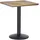 Beliani Palmi Gartentisch 60 x 60 x 75 cm Braun/Schwarz