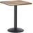 Beliani Palmi Gartentisch 60 x 60 x 75 cm Braun/Schwarz