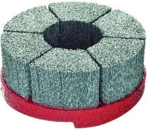 Tellerbürste HFB D.150mm Bohr.SiC Schleifborsten K.120 2500min-1 LESSMANN