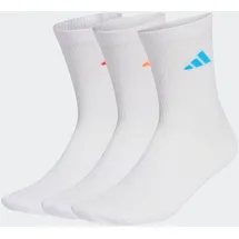 adidas Dämpfende Sportswear Crew Socken 3er Pack Orange/Rot/Weiß 37-39