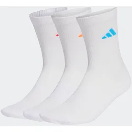 adidas Dämpfende Sportswear Crew Socken 3er Pack Orange/Rot/Weiß 37-39
