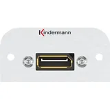 Kindermann Kindermann, Steckdose, Konnect 54 alu - Modulares Faceplate-Snap-In