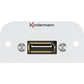 Kindermann Kindermann, Steckdose, Konnect 54 alu - Modulares Faceplate-Snap-In