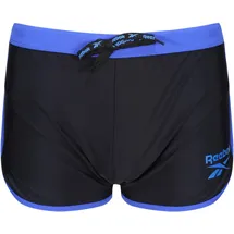 Reebok Badepants »SEANN«, mit Logoschriftzug, mit Kordelzug, basic, kurz, schwarz,