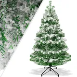 Kesser Weihnachtsbaum künstlich Tannenbaum Edeltanne Spritzguss PE Weiß 140 cm