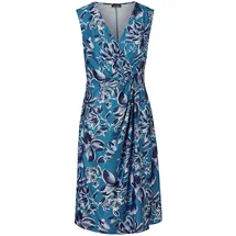 GOLDNER Abendkleid Wickeloptik Blau 44