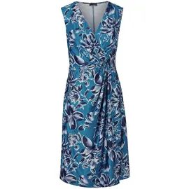 GOLDNER Abendkleid Wickeloptik Blau 44