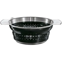 RÖSLE Kochtopf RÖSLE 16124 Edelstahl Silikon Seiher Sieb faltbar Ø24 cm