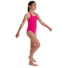 Speedo ECO Endurance+ Medalist Badeanzug für Mädchen, Rosa, 7-8 Jahre