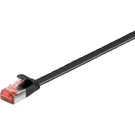 goobay Flachkabel U/FTP Cat6 schwarz 0,25m 94229