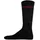 Hugo Herren Socken, 6er Pack - RIB LOGO, Logo, gerippt, uni Schwarz 39-42