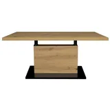 58 aufm Kessel COUCHTISCH Höhenverstellbar Else 4 120x49x70 Holzwerkstoff Asteiche | Gr.: onesize
