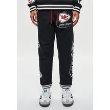 Recovered Sweathose "NFL Chiefs Kingdom", Herren, Gr. S, US-Größen, schwarz, 100% Baumwolle, bedruckt, lang, Hosen Sweathose, im lockeren Schnitt