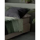 IRISETTE Bettwäsche Edel-Feinbiber grün-grau Größe 1x 135x200 cm + 1x 80x80 cm