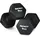 Athlyt Neopren Dip Hantelset 2 x 9 kg Schwarz