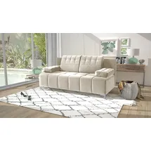 exxpo - sofa fashion Schlafcouch 3-Sitzer Beige