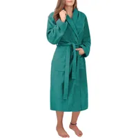 Normani Damen Premium Bademantel Basic in Petrol | Gr.: