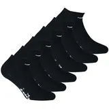 Diadora Sneakersocken 6er Pack Schwarz 39-42