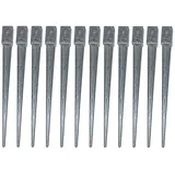 Estexo - Einschlaghülse Bodenanker 71x71x900mm 12x Erdanker Einschlagbodenhülse Vierkant