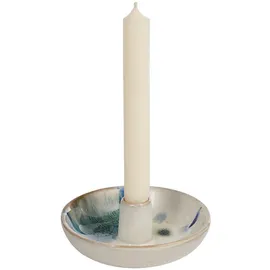 BUTLERS Kerzenhalter Aquarelle Keramik Beige