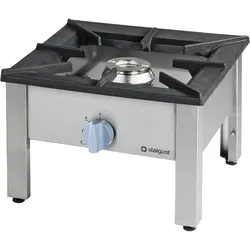 Stalgast Edelstahl Gas-Hockerkocher TOP, G20, 567x607x380 mm (BxTxH)