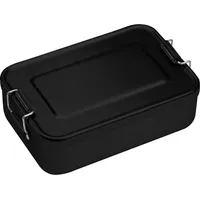 MacMa Brotzeitdose aus Aluminium / Lunchbox / Brotdose / Farbe: schwarz