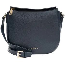 lazarotti Bologna Leather Umhängetasche Leder Navy