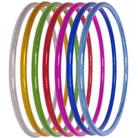 Hoopomania Kinder Hula Hoop Reifen mit Hologramm Muster, Ø60cm, Rot