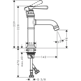 Hansgrohe Montreux Einhandmischer Brushed Gold Optic