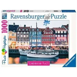 RAVENSBURGER 16739 Erwachsenenpuzzle 1000 Teile Kopenhagen, Dänemark