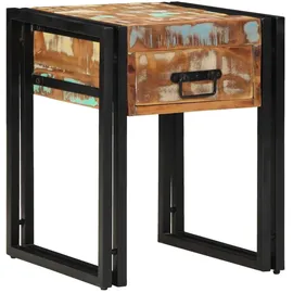 vidaXL Beistelltisch Schwarz Massivholz 40 x 40 x 50 cm