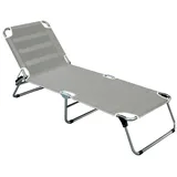 Fiam Amigo Dreibeinliege 190 x 58 x 29 cm grau klappbar
