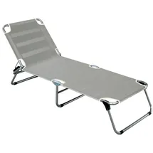Fiam Amigo Dreibeinliege 190 x 58 x 29 cm grau klappbar